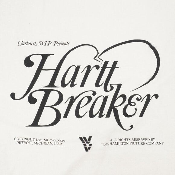 CARHARTT WORK IN PROGRESS Canvas Graphic "Harttbreaker" Large White Tote NWD - Picture 2 of 9